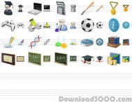 Desktop Education Icons screenshot